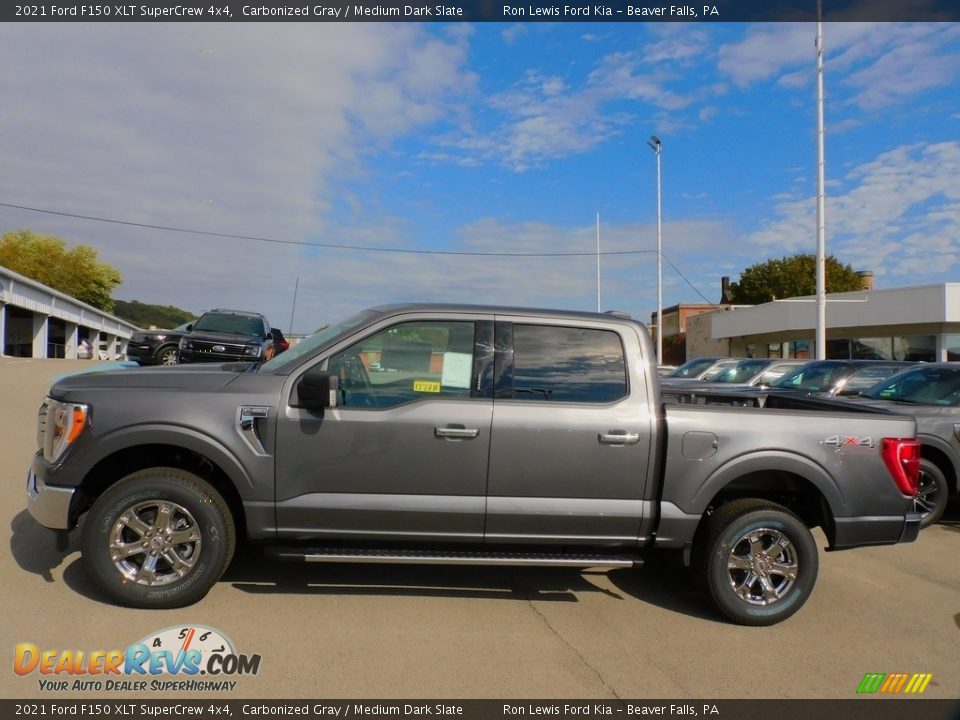 2021 Ford F150 XLT SuperCrew 4x4 Carbonized Gray / Medium Dark Slate Photo #6