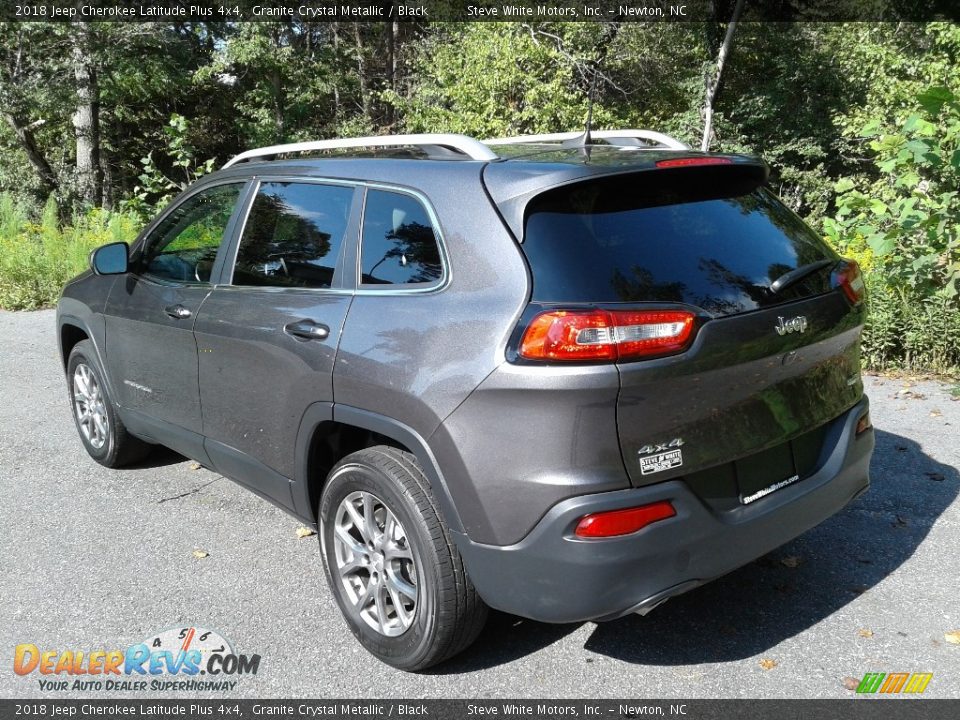 2018 Jeep Cherokee Latitude Plus 4x4 Granite Crystal Metallic / Black Photo #9