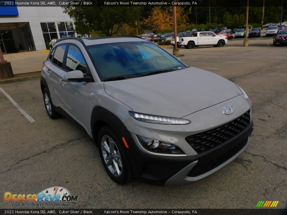 2022 Hyundai Kona SEL AWD Cyber Silver / Black Photo #9