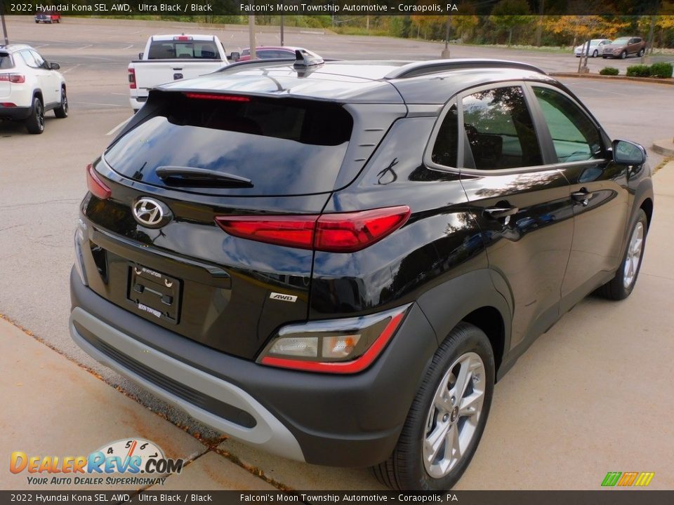 2022 Hyundai Kona SEL AWD Ultra Black / Black Photo #2