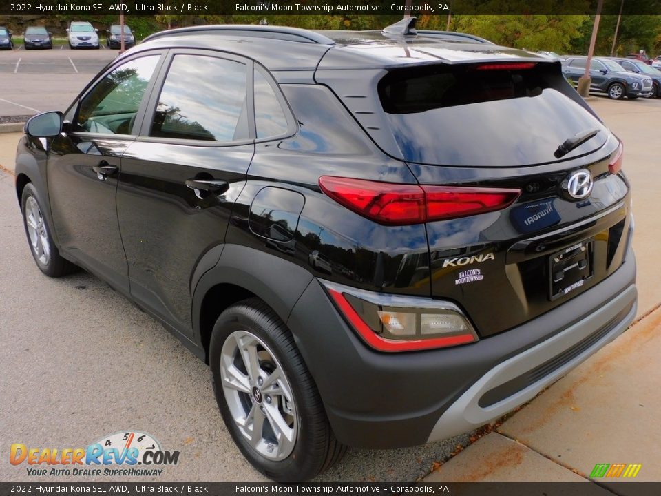 2022 Hyundai Kona SEL AWD Ultra Black / Black Photo #5