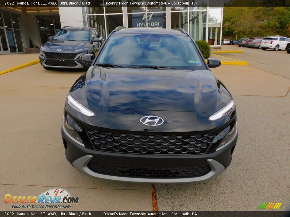 2022 Hyundai Kona SEL AWD Ultra Black / Black Photo #8