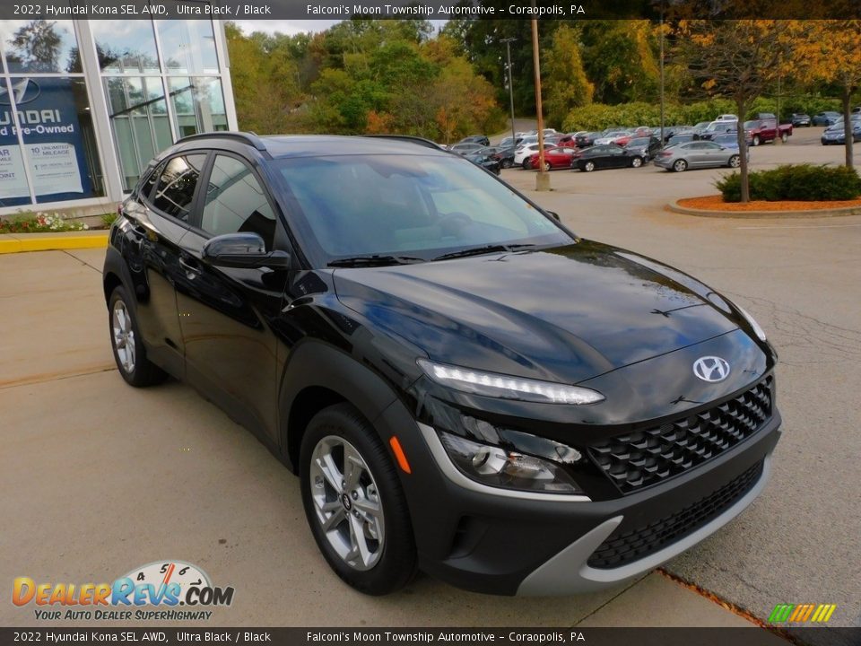 2022 Hyundai Kona SEL AWD Ultra Black / Black Photo #9