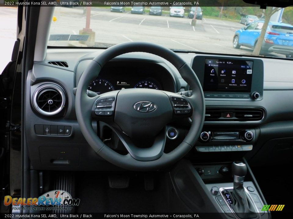 2022 Hyundai Kona SEL AWD Ultra Black / Black Photo #13