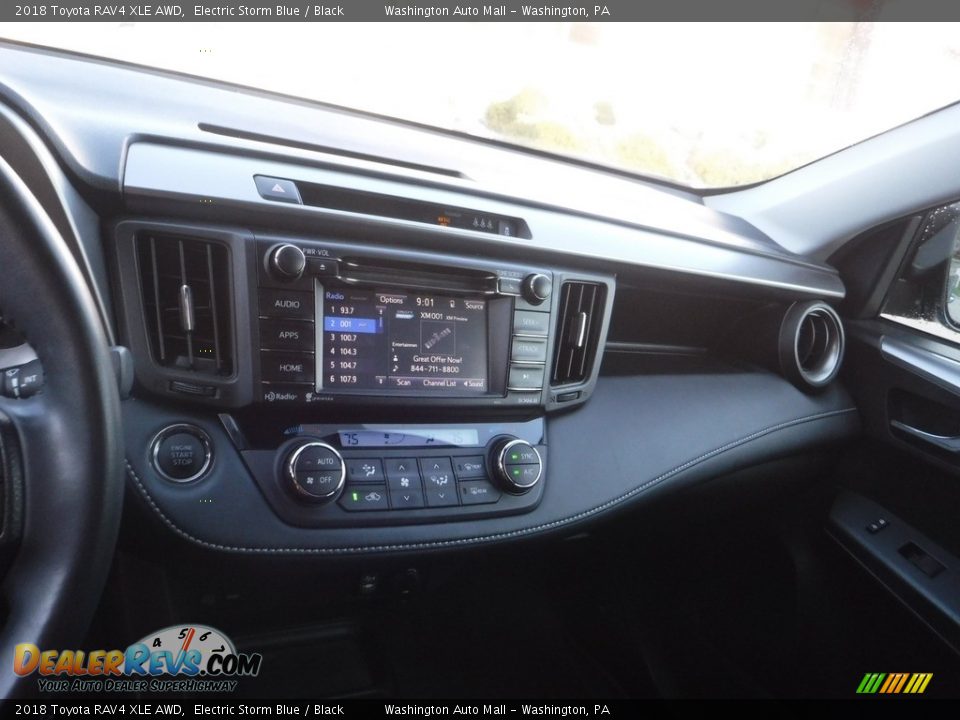 2018 Toyota RAV4 XLE AWD Electric Storm Blue / Black Photo #4
