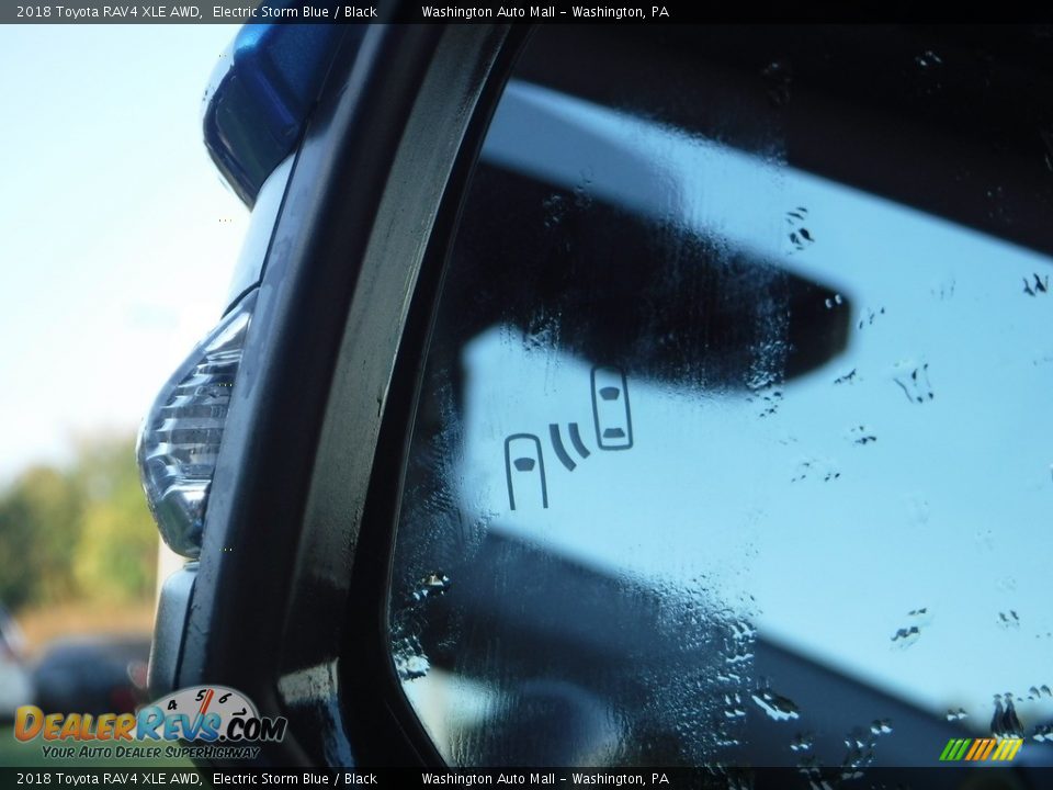 2018 Toyota RAV4 XLE AWD Electric Storm Blue / Black Photo #7