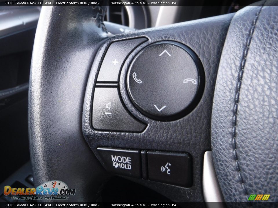 2018 Toyota RAV4 XLE AWD Electric Storm Blue / Black Photo #8