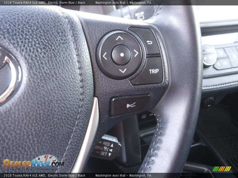 2018 Toyota RAV4 XLE AWD Electric Storm Blue / Black Photo #9