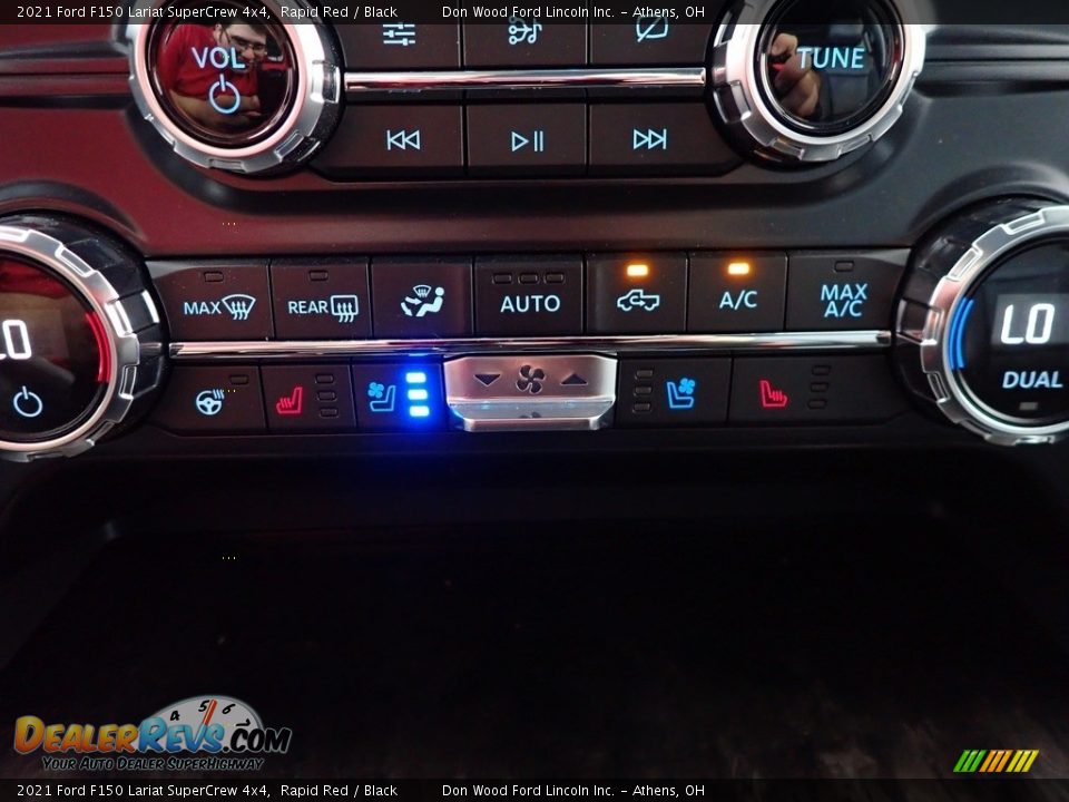 2021 Ford F150 Lariat SuperCrew 4x4 Rapid Red / Black Photo #3