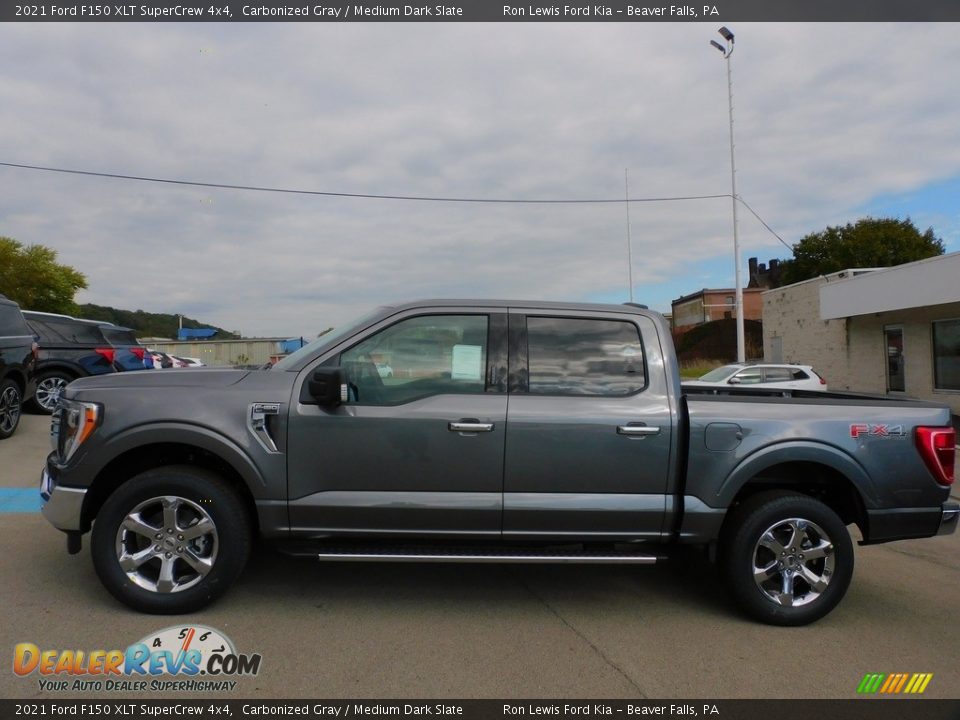 2021 Ford F150 XLT SuperCrew 4x4 Carbonized Gray / Medium Dark Slate Photo #6