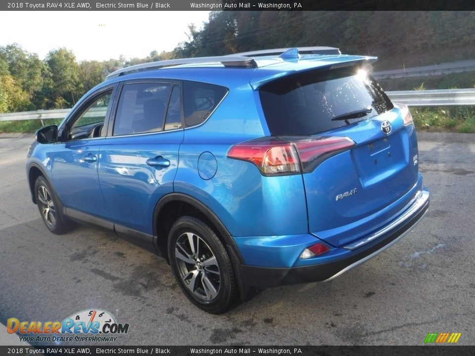 2018 Toyota RAV4 XLE AWD Electric Storm Blue / Black Photo #13