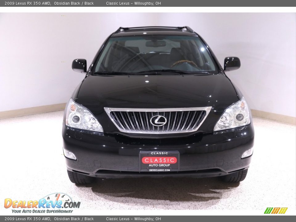 2009 Lexus RX 350 AWD Obsidian Black / Black Photo #2