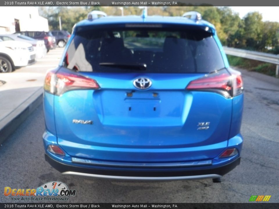 2018 Toyota RAV4 XLE AWD Electric Storm Blue / Black Photo #14