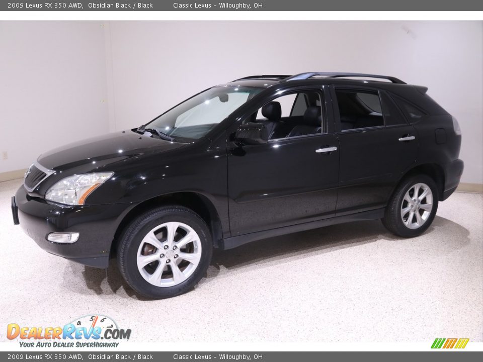 2009 Lexus RX 350 AWD Obsidian Black / Black Photo #3