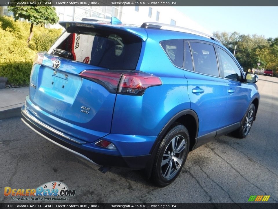 2018 Toyota RAV4 XLE AWD Electric Storm Blue / Black Photo #15