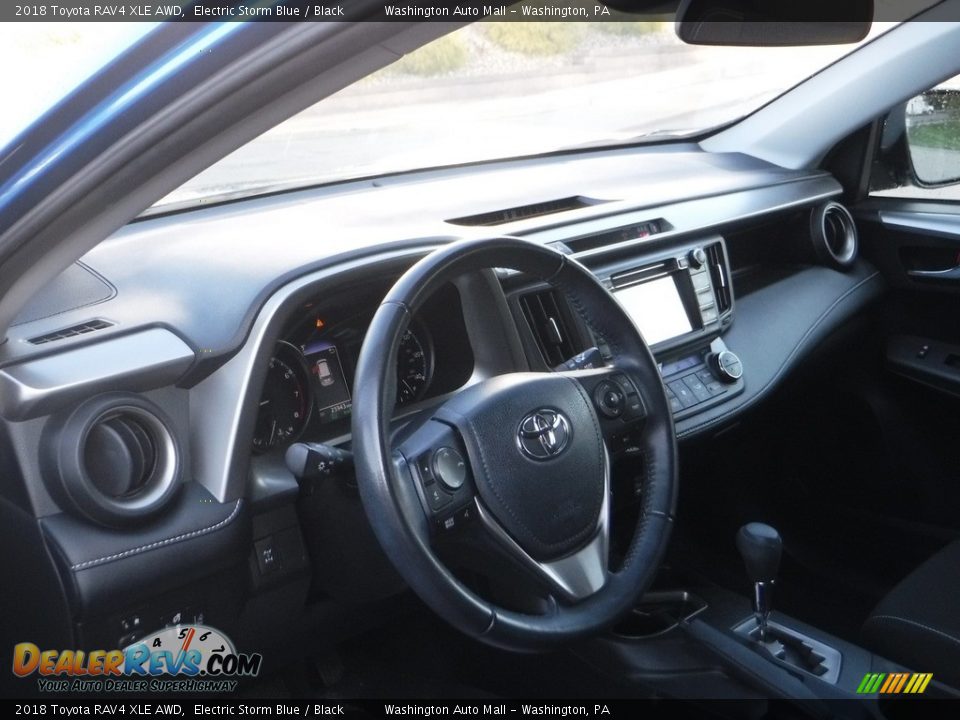 2018 Toyota RAV4 XLE AWD Electric Storm Blue / Black Photo #18