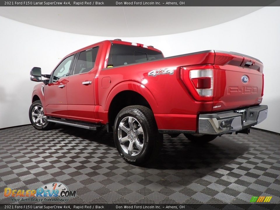 2021 Ford F150 Lariat SuperCrew 4x4 Rapid Red / Black Photo #14