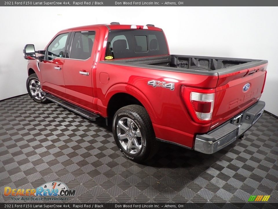 2021 Ford F150 Lariat SuperCrew 4x4 Rapid Red / Black Photo #15