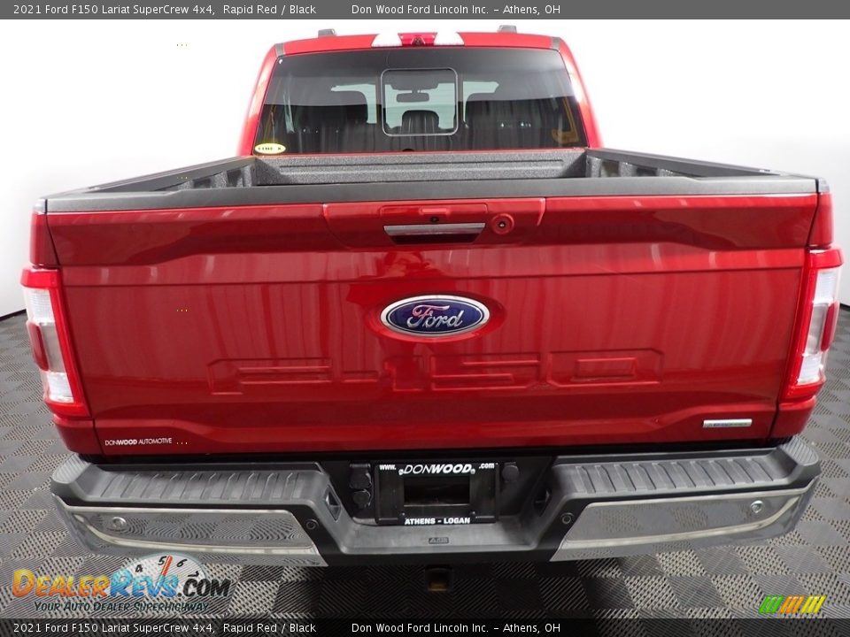 2021 Ford F150 Lariat SuperCrew 4x4 Rapid Red / Black Photo #16