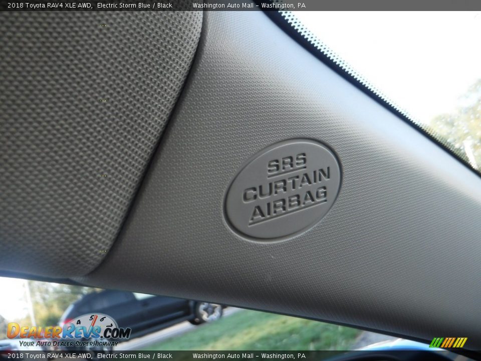 2018 Toyota RAV4 XLE AWD Electric Storm Blue / Black Photo #25
