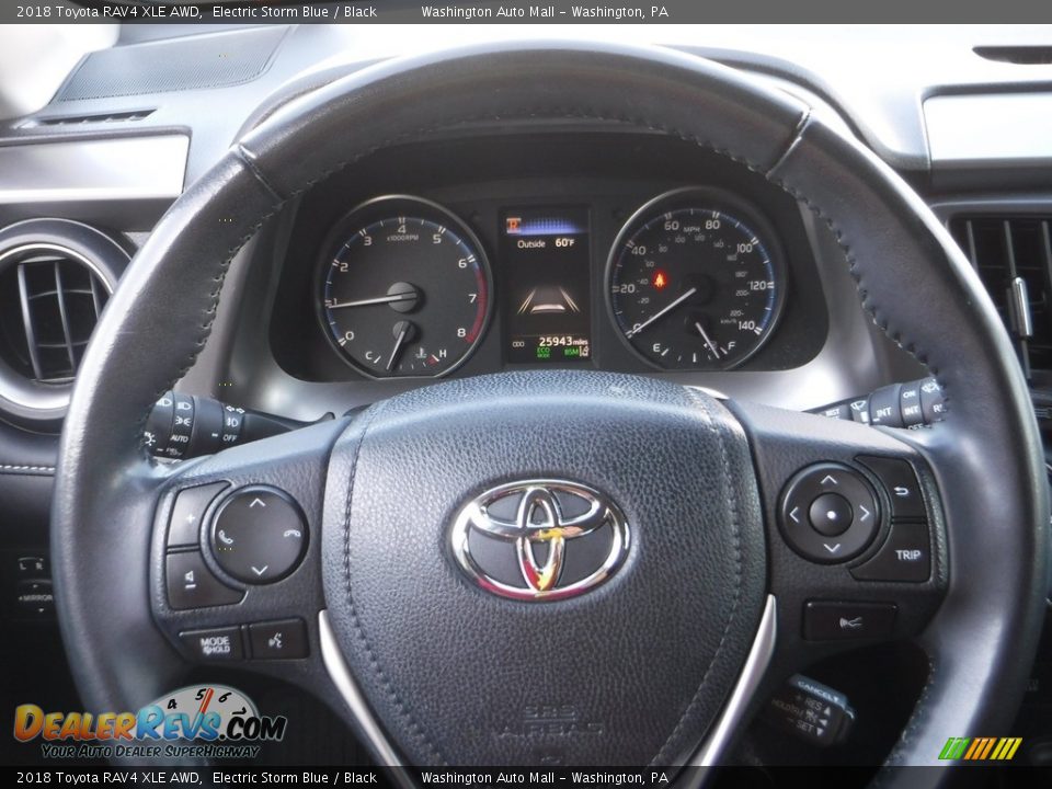 2018 Toyota RAV4 XLE AWD Electric Storm Blue / Black Photo #26