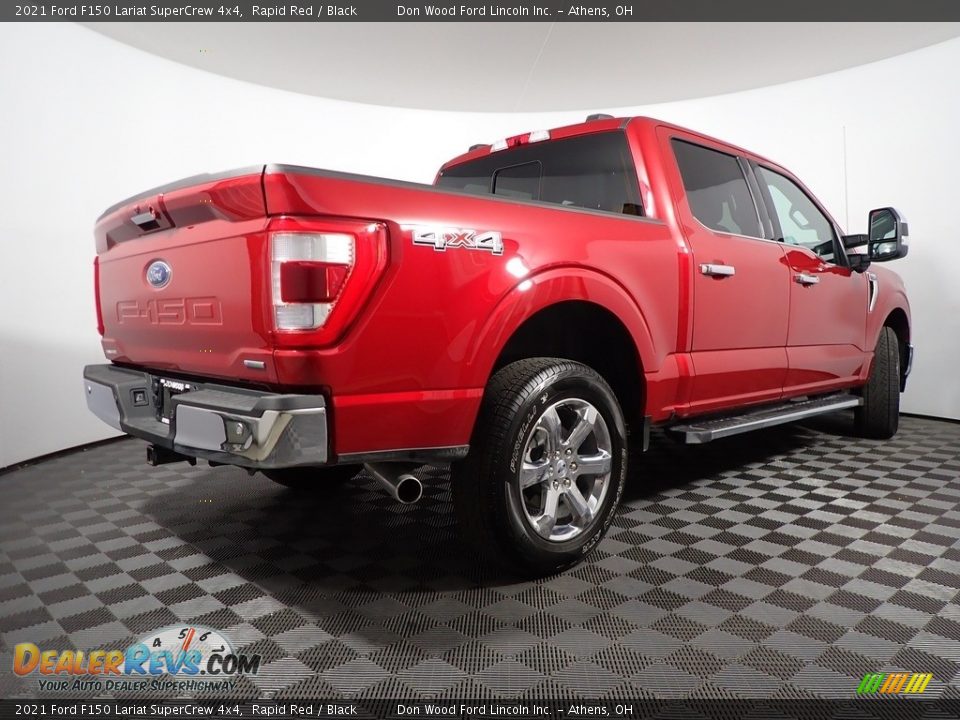 2021 Ford F150 Lariat SuperCrew 4x4 Rapid Red / Black Photo #18