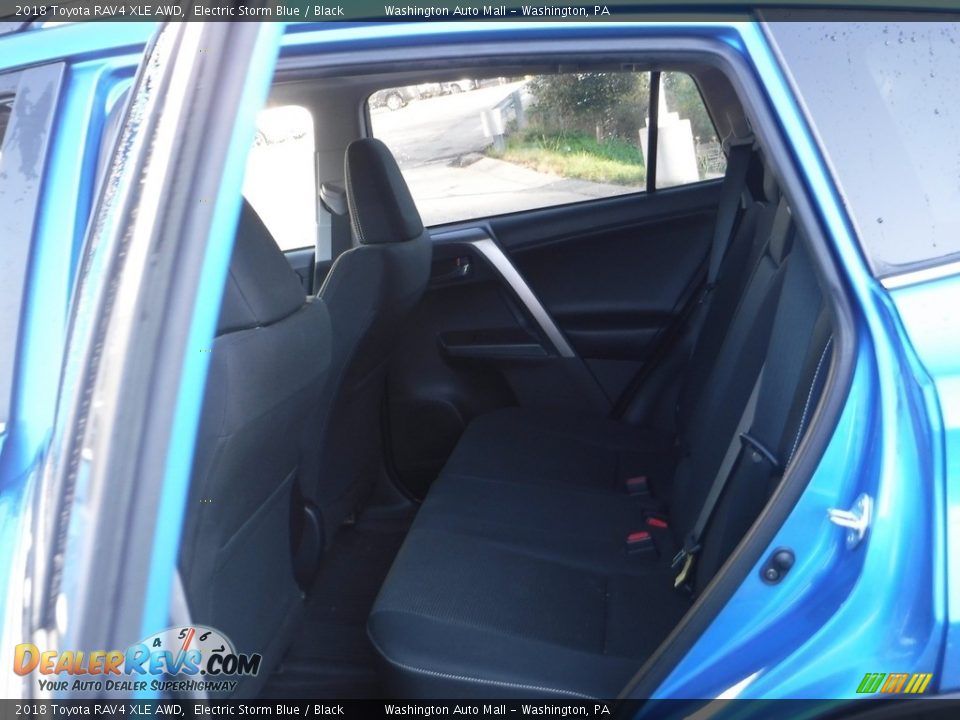 2018 Toyota RAV4 XLE AWD Electric Storm Blue / Black Photo #27