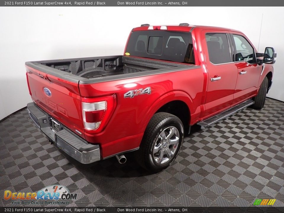 2021 Ford F150 Lariat SuperCrew 4x4 Rapid Red / Black Photo #19