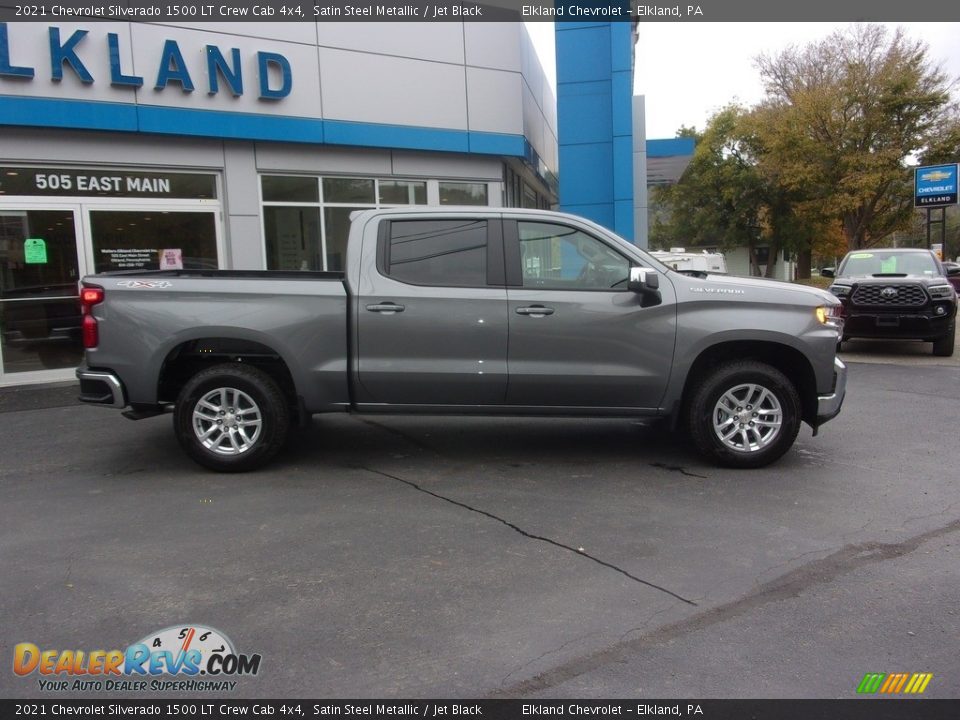 2021 Chevrolet Silverado 1500 LT Crew Cab 4x4 Satin Steel Metallic / Jet Black Photo #2