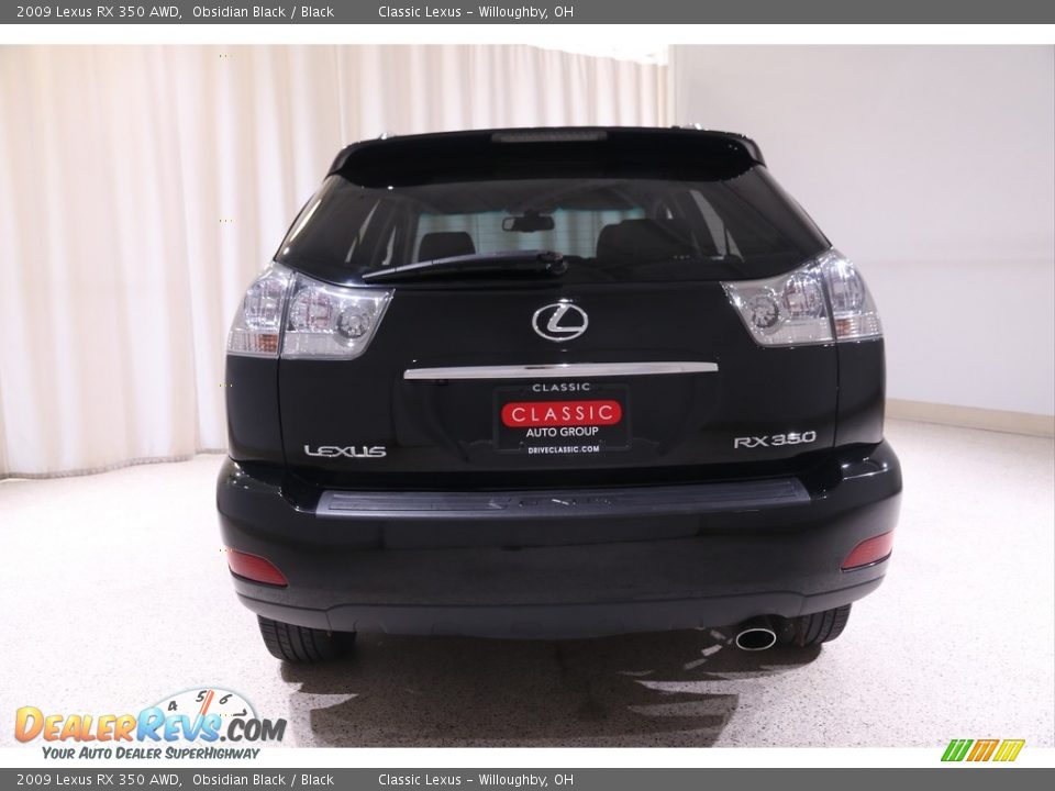 2009 Lexus RX 350 AWD Obsidian Black / Black Photo #19