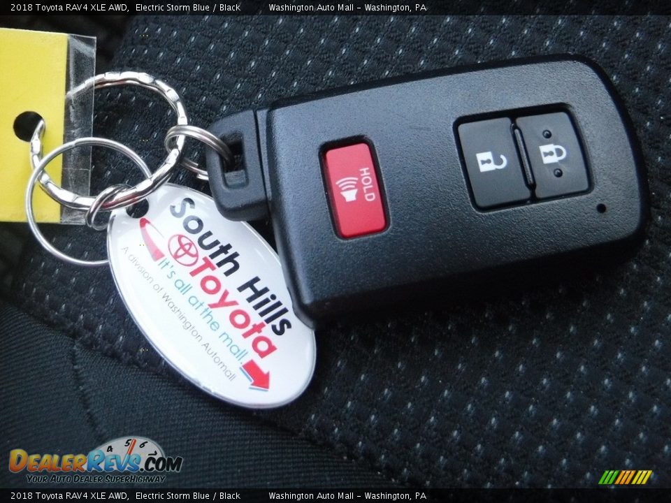 2018 Toyota RAV4 XLE AWD Electric Storm Blue / Black Photo #30