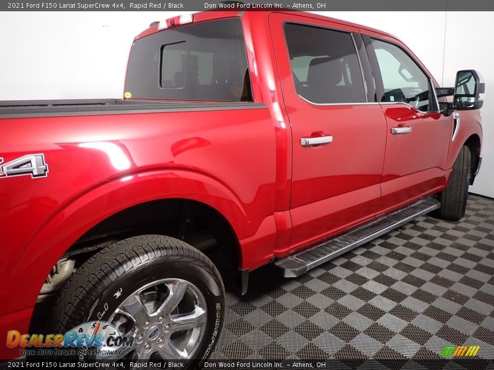 2021 Ford F150 Lariat SuperCrew 4x4 Rapid Red / Black Photo #21