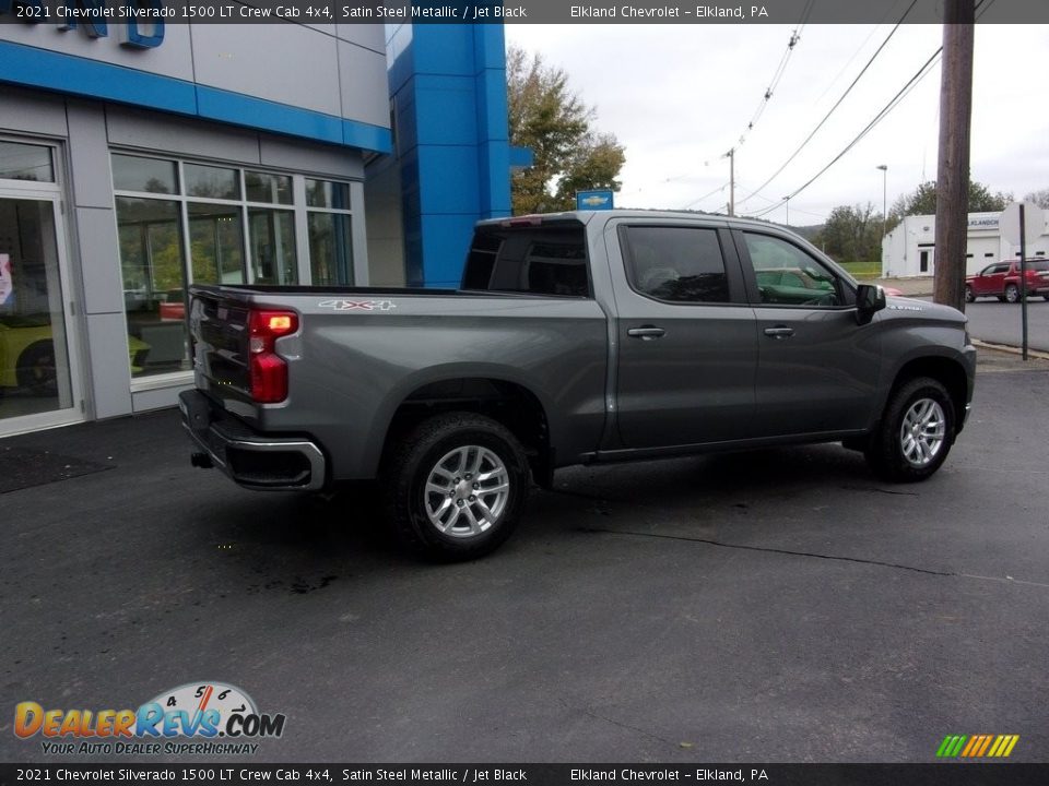 2021 Chevrolet Silverado 1500 LT Crew Cab 4x4 Satin Steel Metallic / Jet Black Photo #3