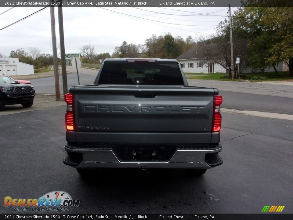 2021 Chevrolet Silverado 1500 LT Crew Cab 4x4 Satin Steel Metallic / Jet Black Photo #4