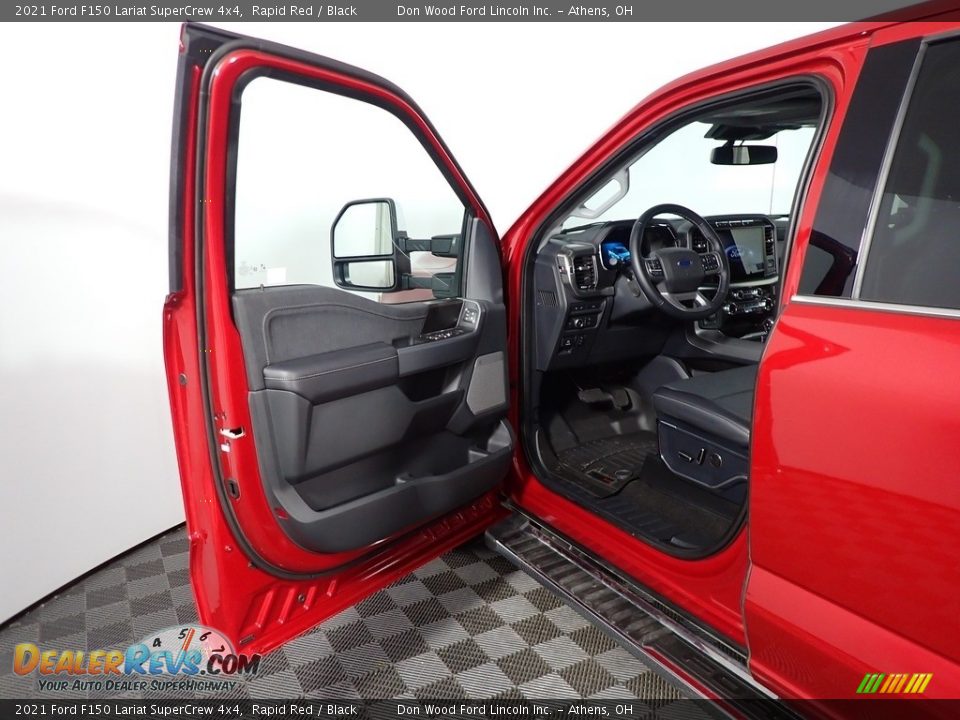 2021 Ford F150 Lariat SuperCrew 4x4 Rapid Red / Black Photo #23