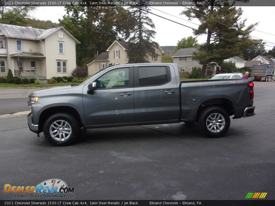 2021 Chevrolet Silverado 1500 LT Crew Cab 4x4 Satin Steel Metallic / Jet Black Photo #5