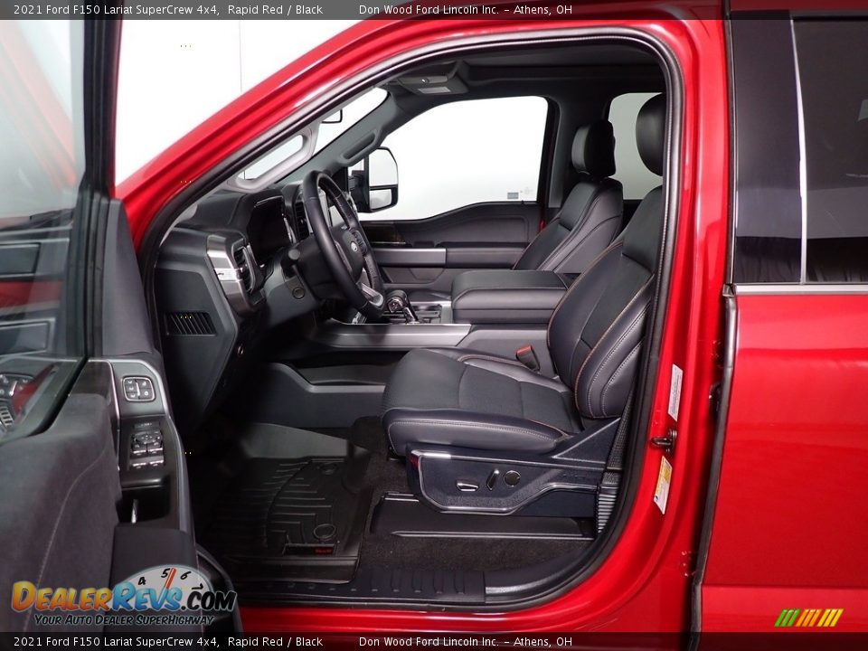 2021 Ford F150 Lariat SuperCrew 4x4 Rapid Red / Black Photo #25