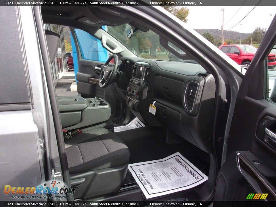 2021 Chevrolet Silverado 1500 LT Crew Cab 4x4 Satin Steel Metallic / Jet Black Photo #17