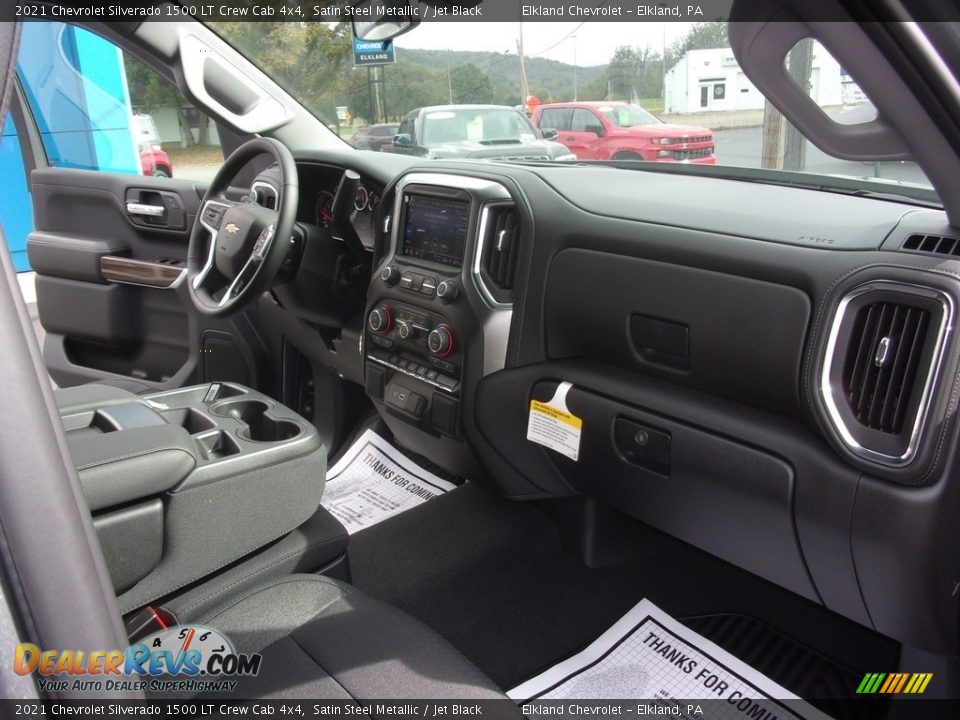 2021 Chevrolet Silverado 1500 LT Crew Cab 4x4 Satin Steel Metallic / Jet Black Photo #18