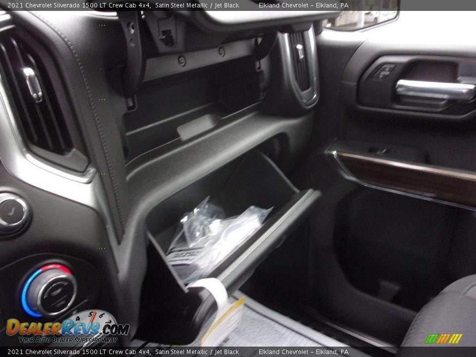 2021 Chevrolet Silverado 1500 LT Crew Cab 4x4 Satin Steel Metallic / Jet Black Photo #35