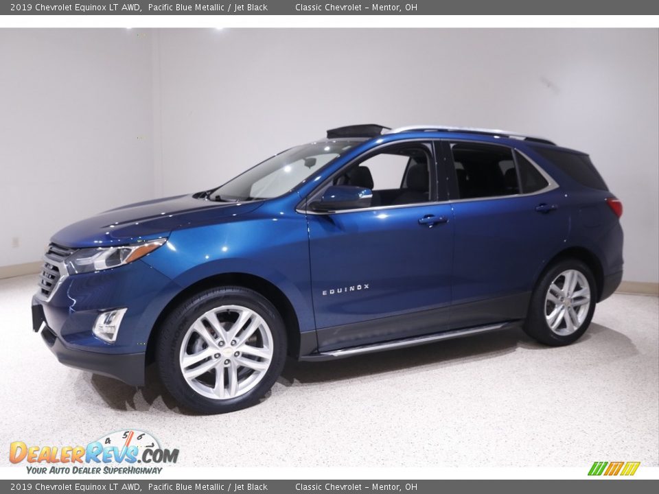 2019 Chevrolet Equinox LT AWD Pacific Blue Metallic / Jet Black Photo #3