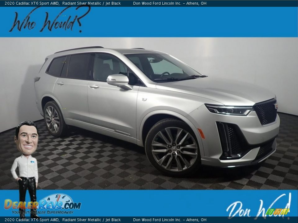 2020 Cadillac XT6 Sport AWD Radiant Silver Metallic / Jet Black Photo #1