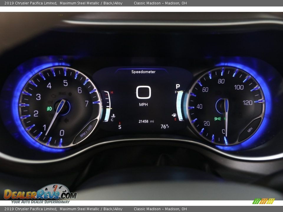 2019 Chrysler Pacifica Limited Maximum Steel Metallic / Black/Alloy Photo #8