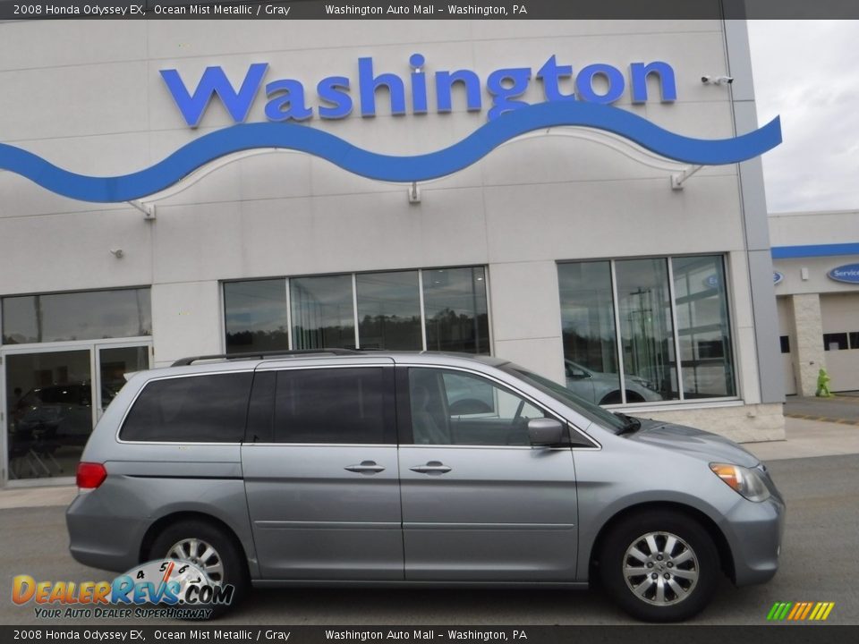 2008 Honda Odyssey EX Ocean Mist Metallic / Gray Photo #2