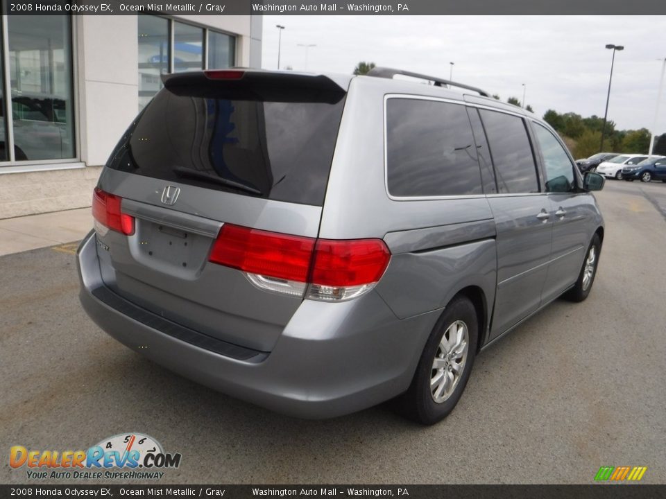 2008 Honda Odyssey EX Ocean Mist Metallic / Gray Photo #8