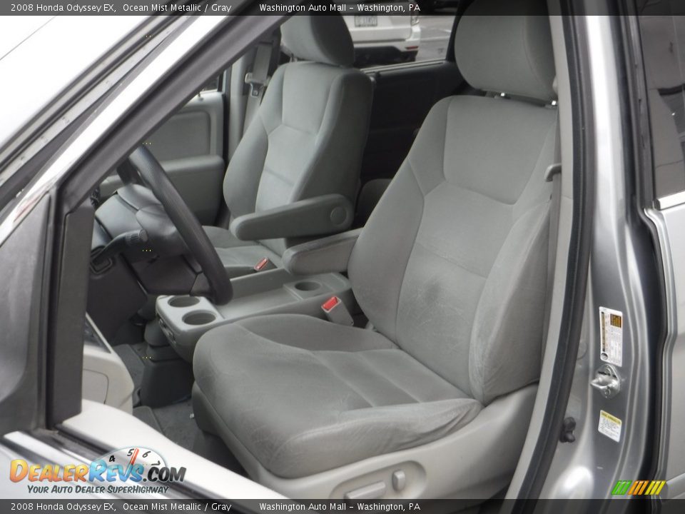 2008 Honda Odyssey EX Ocean Mist Metallic / Gray Photo #12
