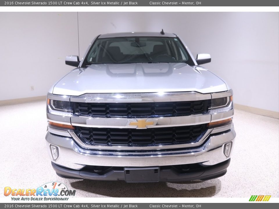 2016 Chevrolet Silverado 1500 LT Crew Cab 4x4 Silver Ice Metallic / Jet Black Photo #2