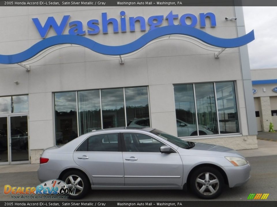 2005 Honda Accord EX-L Sedan Satin Silver Metallic / Gray Photo #2