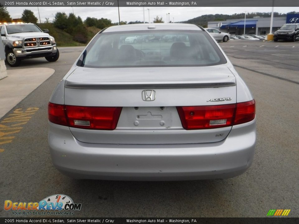 2005 Honda Accord EX-L Sedan Satin Silver Metallic / Gray Photo #8