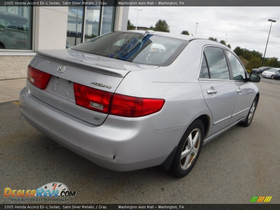 2005 Honda Accord EX-L Sedan Satin Silver Metallic / Gray Photo #9